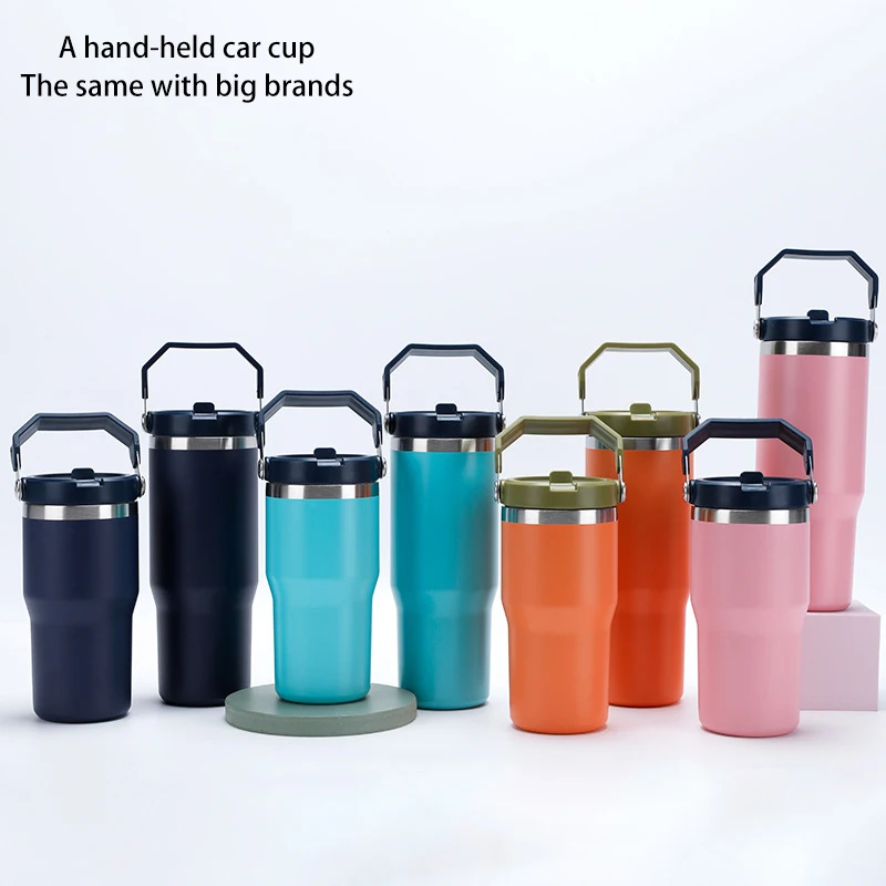 30oz Stanley Portable Car Cup 304 Stainless Steel Thermos Travel Cold ...