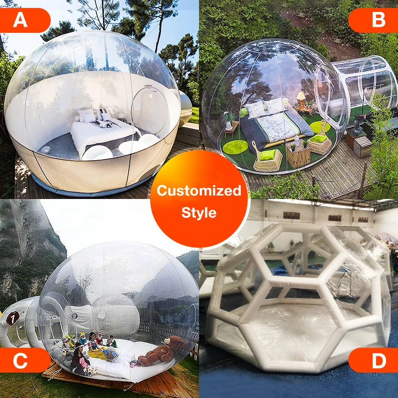 Dome Igloo Pvc Inflatable Balloon Bubble House 3/4/5m Giant Clear Kids