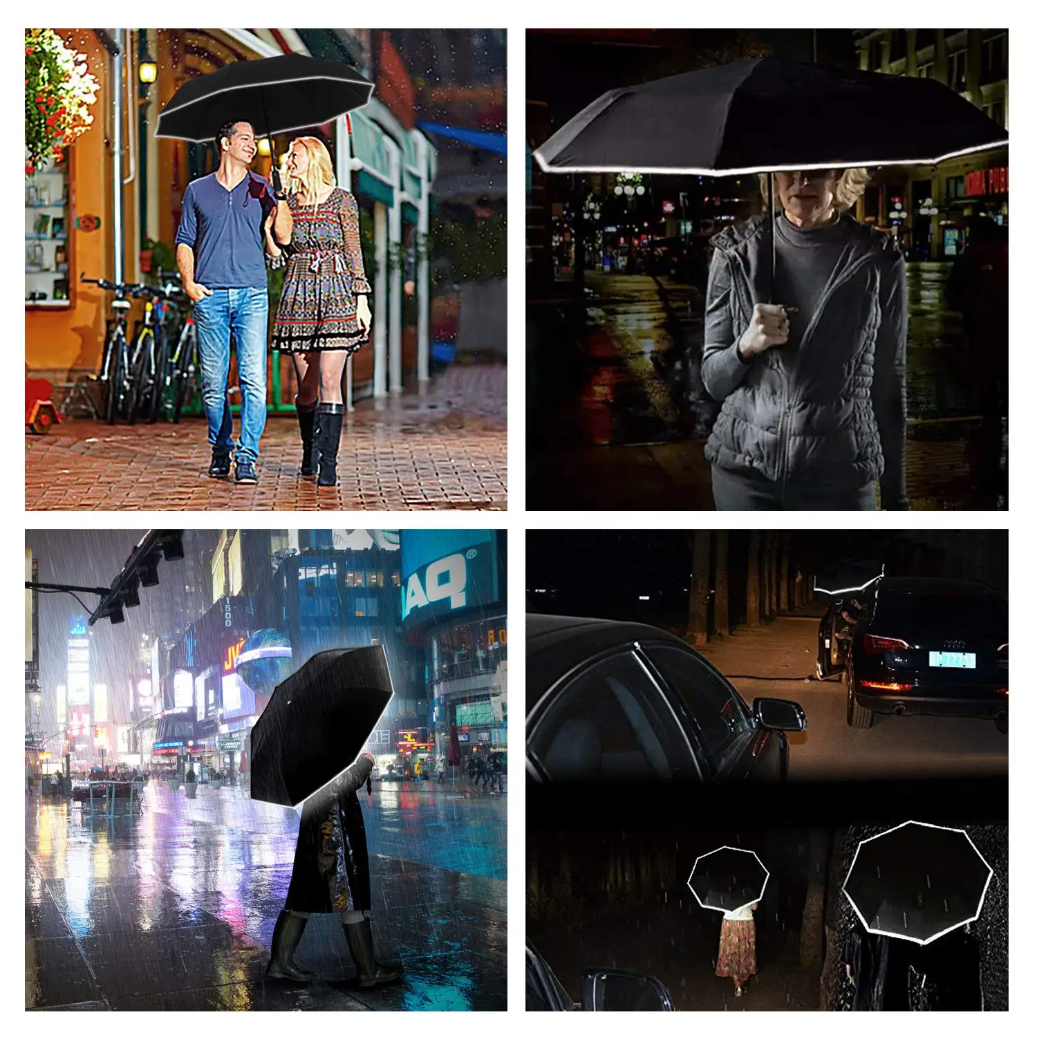 Automatic Fold Umbrella With Led Light Handle Buy Led Umbrella,Fold