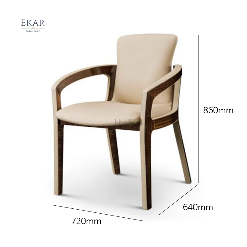 Solid Wood Frame Dining Chair - Classic Elegance for Your Dining Space factory