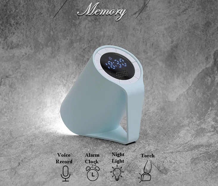 Многофункциональный 3d светодиодный цифровой голосовой будильник. Intelligent cup