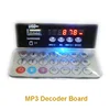 Blue Lighting MP3 decoder Board USB MP3 for FM AUX TF Card Digital Display Electronic Clock with Remote Control