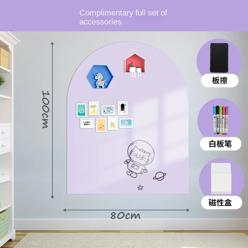 Arch shape color board sticker size comparison
