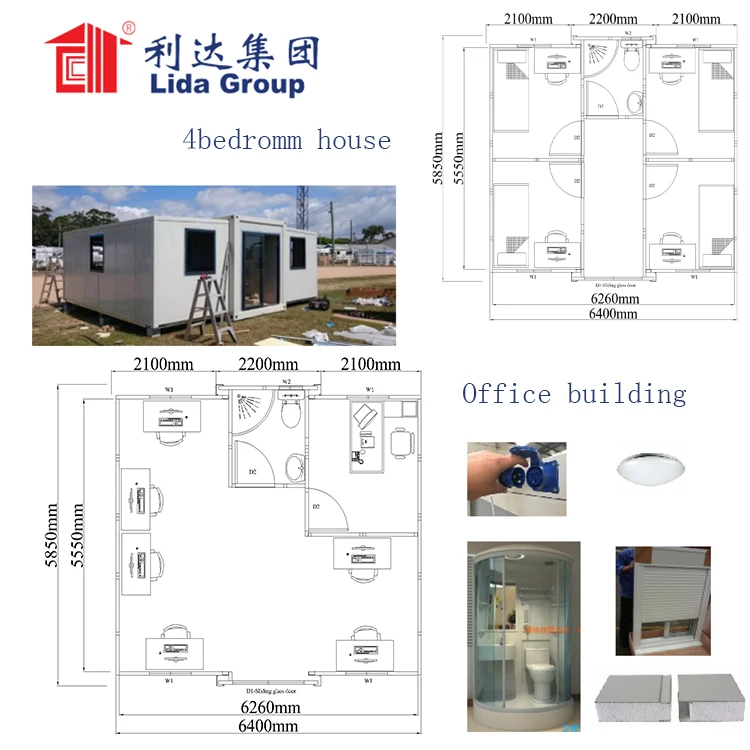 Lida Group Wholesale shipping container remodel manufacturers used as booth, toilet, storage room-8