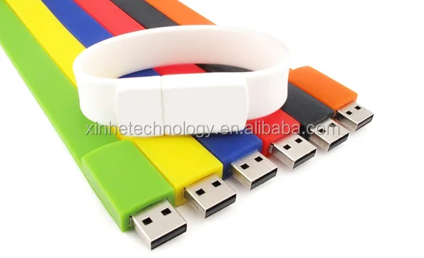 Wholesale rubber wristband usb flash drive shells or housing no chips - ANKUX.COM