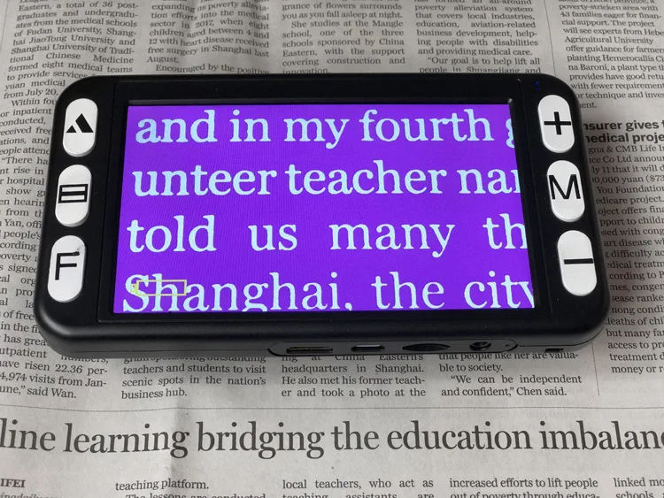 Sr050e 5.0 Inch Portable Lcd Magnifier For Low Vision Aids Reading Tool Electronic Magnifier 2 X