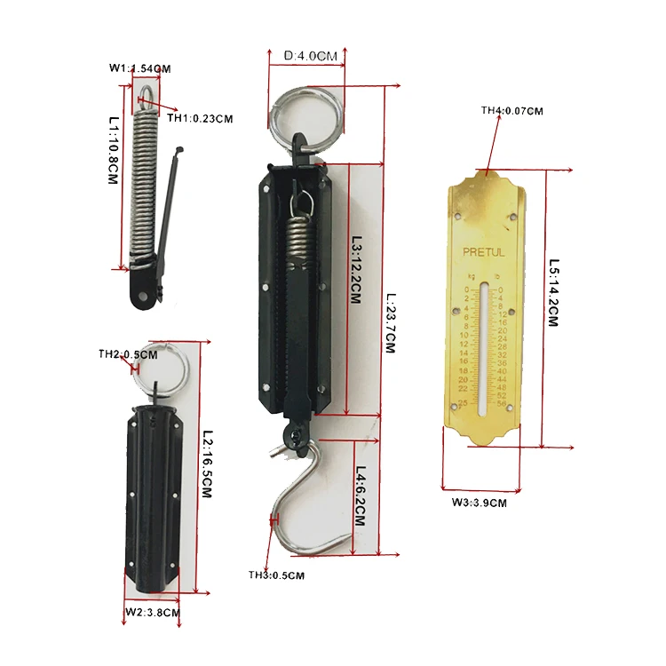 100kg Fishing Spring Balance Weighing Fish Scale Weight Pocket Hanging Spring Scales Buy