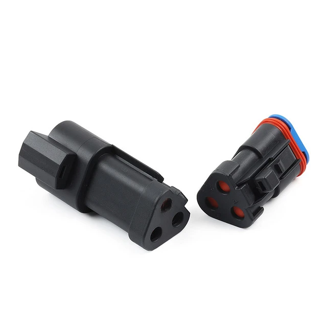 3 Way Deutsch Equivalent J1939 Ict Connectors With Terminating Resistor And Endcap Dt043pep10