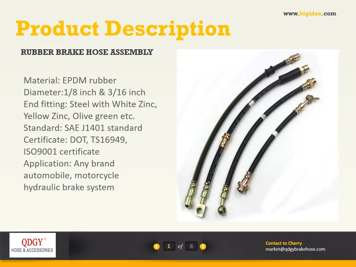 Sae J1401 Hydraulic Brake Hose 1/8 Hl - Buy Sae J1401 Hydraulic Brake ...
