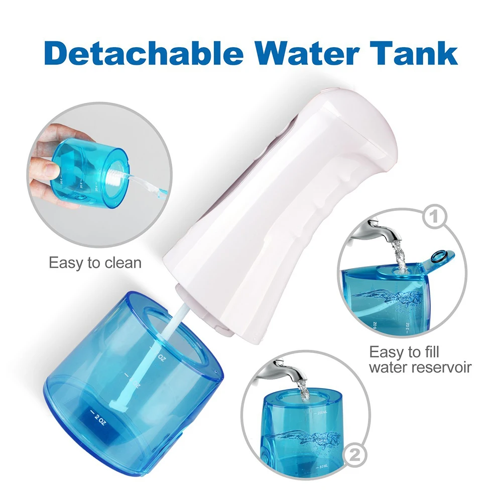 poseidon portable 300ml powerful replacement part usb waterpik cordless plus water flosser electric dental portable irrigator