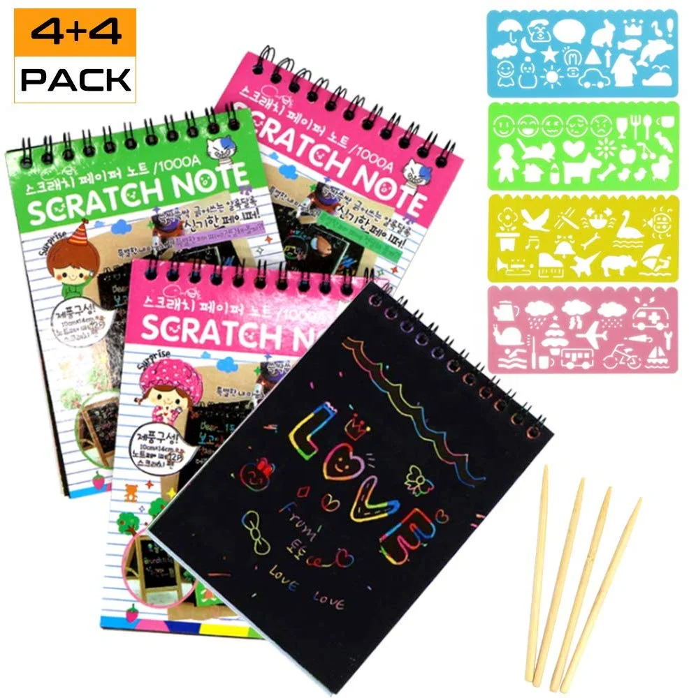 Scratch Art Drawing Paper Pads Book Notes For Kids And Adult - Buy ...