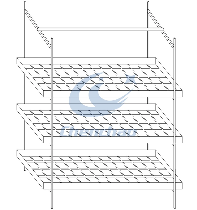 Hydroponic grow table danish rolling bench flood trays for propagation