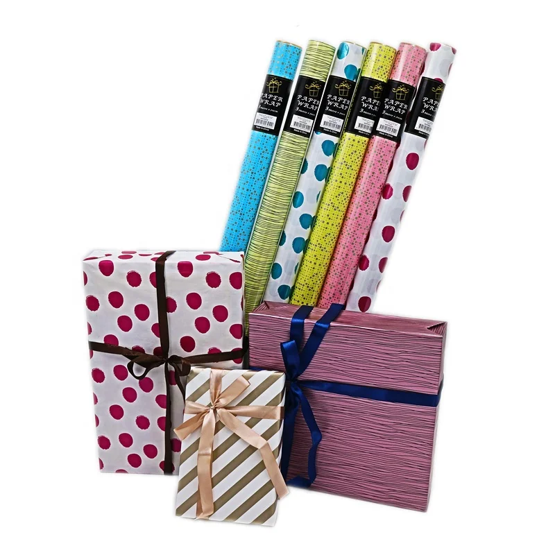 Wholesale Pattern Gift Wrapping Paper Roll Lwc Paper Buy Gift