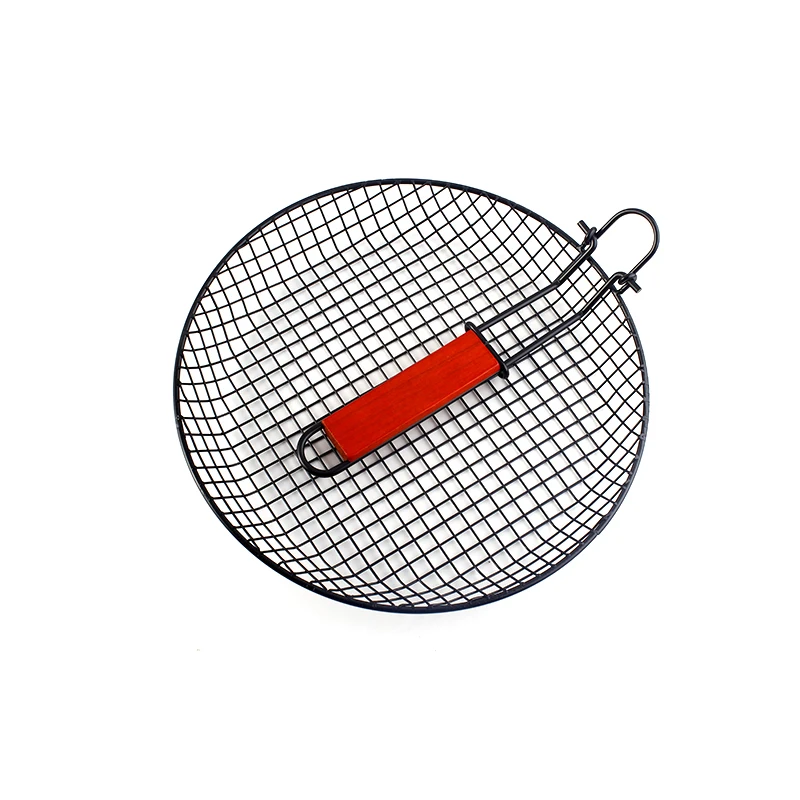 Nonstick Resualbe Toaster Grill Basket Round With Folding Handle Buy