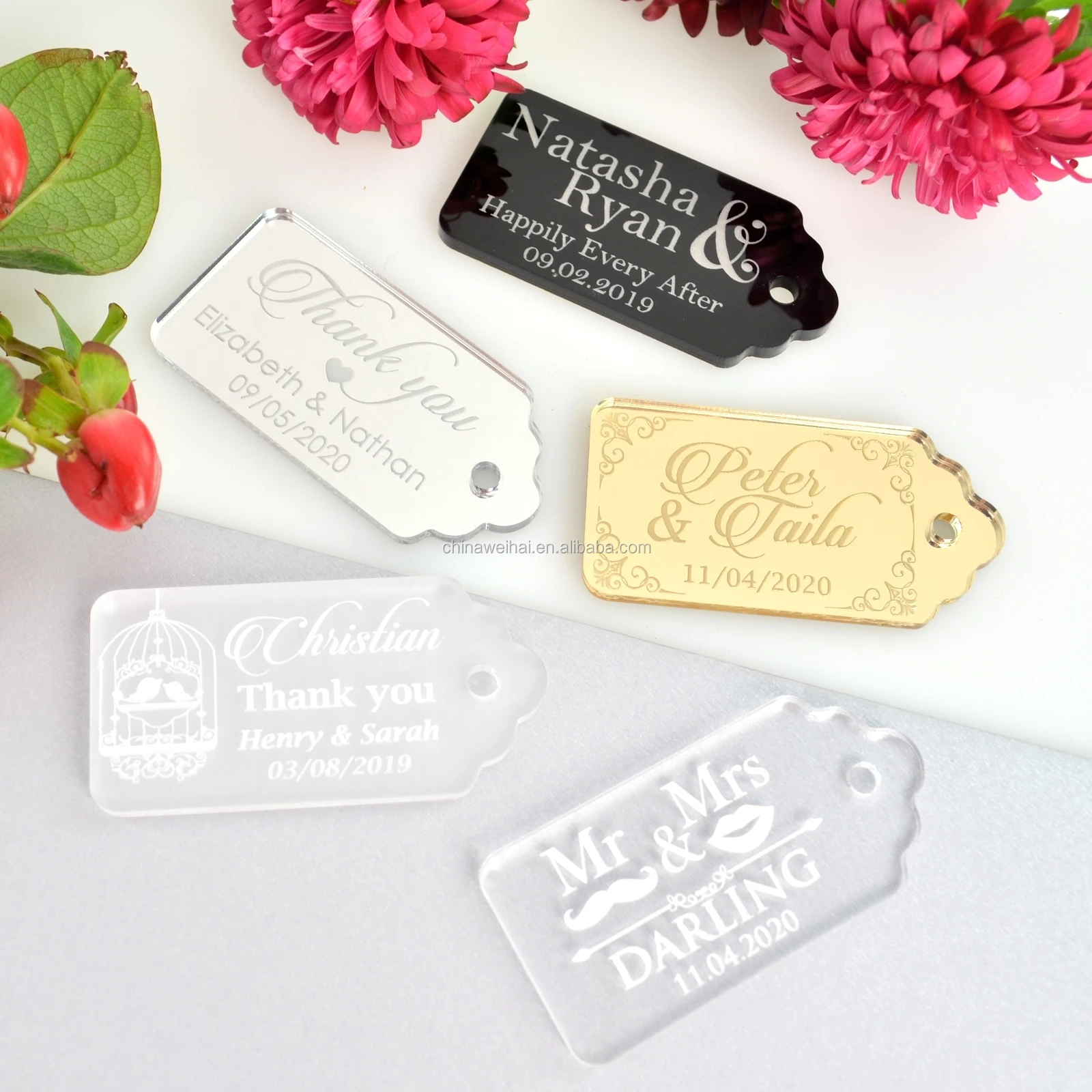 Engraved Acrylic Wedding Gift Tags Buy Acrylic Tag Product on