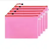 Custom Colored Waterproof Mesh Travel Zipper A4 PVC Document Tote Bag
