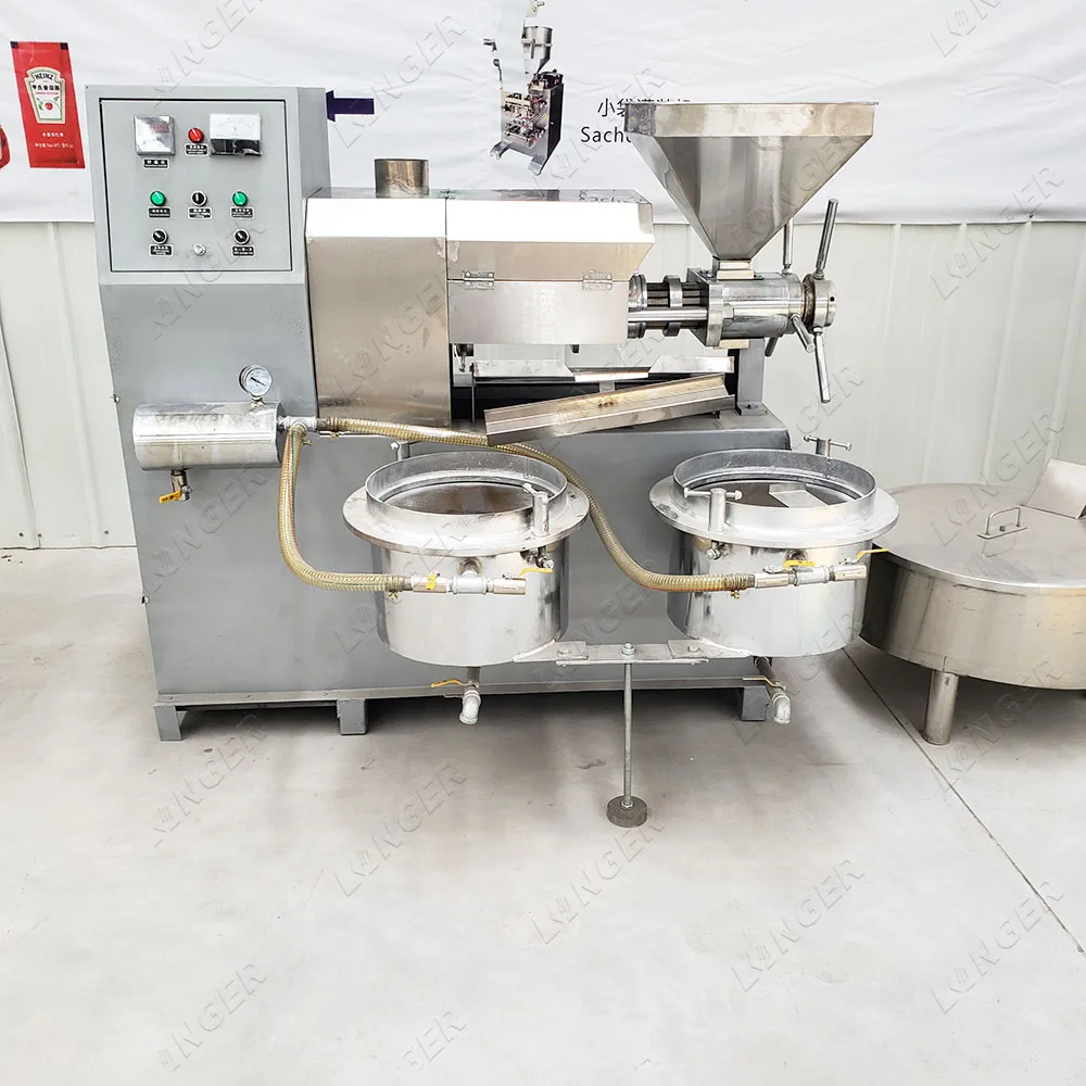 Small Automatic Peanut Oil Expeller Groundnut Oil Extraction Machine