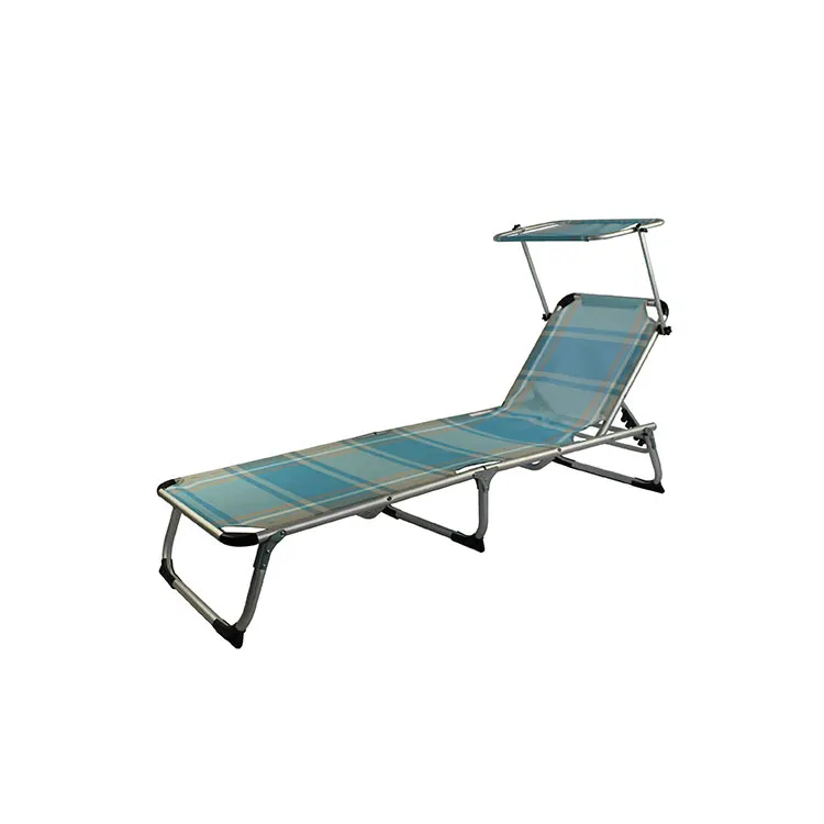 Outdoor Aluminium Sunbed Manufacturer Folding Beach Sunbed Outdoor