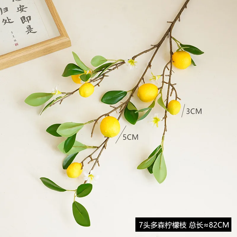 High Quality Artificial Lemon Tree Branches For Wedding Home Decor