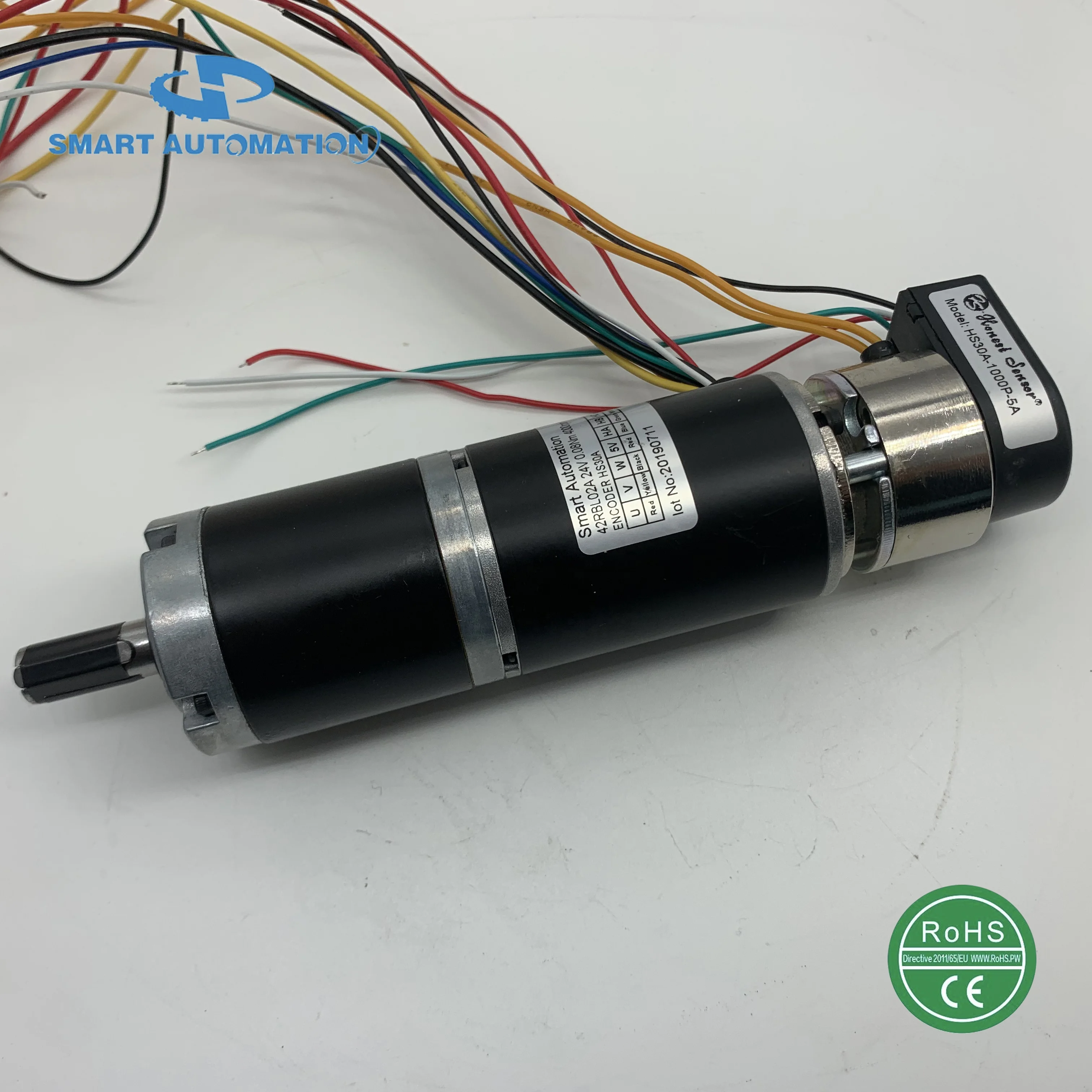 42JXE100K.42RBL  Helical Gear Planetary Gearbox Brushless Dc Motor 25w 50w 70w Low Noise