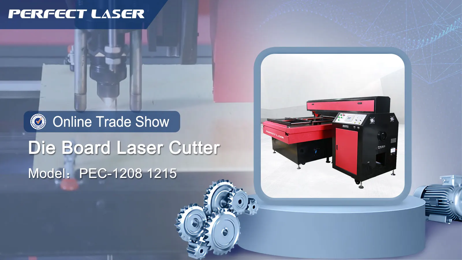 Perfect Laser1215 Co2 Laser Tube 200w Die Cut Card Board Laser Cutting