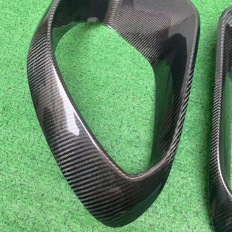 Cla45s Amg Carbon Fiber Front Bumper Air Intake Fog Light Frame For ...