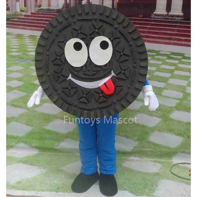 Funtoys CE Biskuit Coklat Kue Bulan Maskot Kostum untuk Orang Dewasa Lucu Wajah Liburan Cosplay Komersial