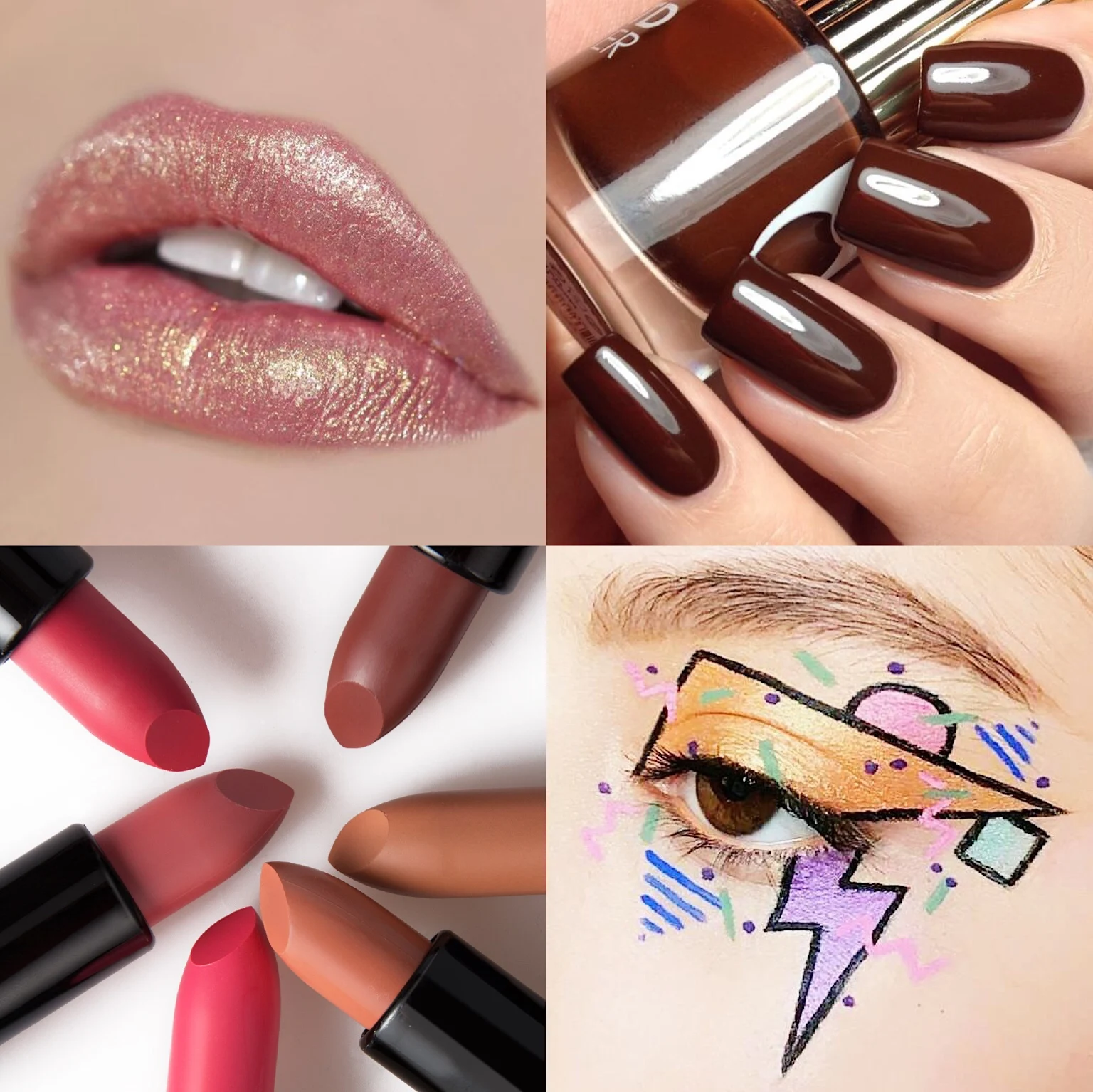 Iridescent Cosmetic Mica Powder Lip Gloss Metallic Pigment Synthetic