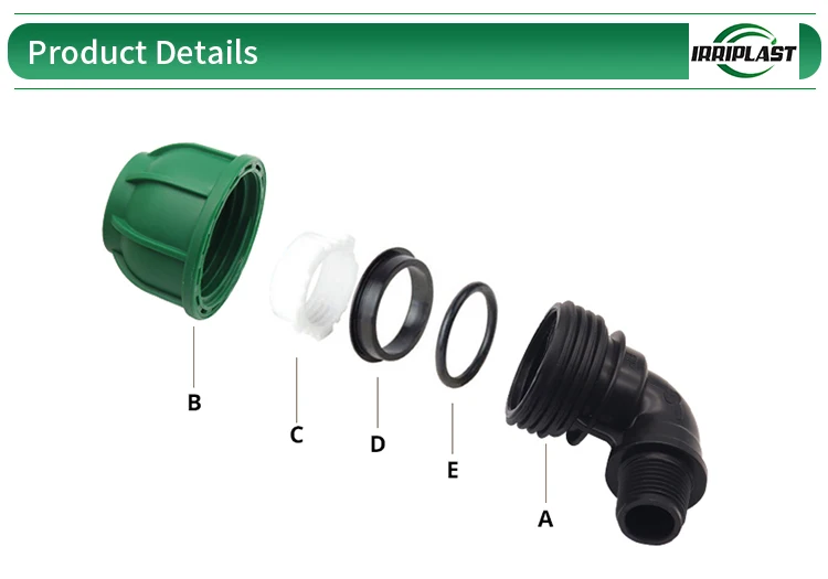 Irriplast Pn10 16bar Pe Quick Connector Plastic Injection Hdpe Pipes