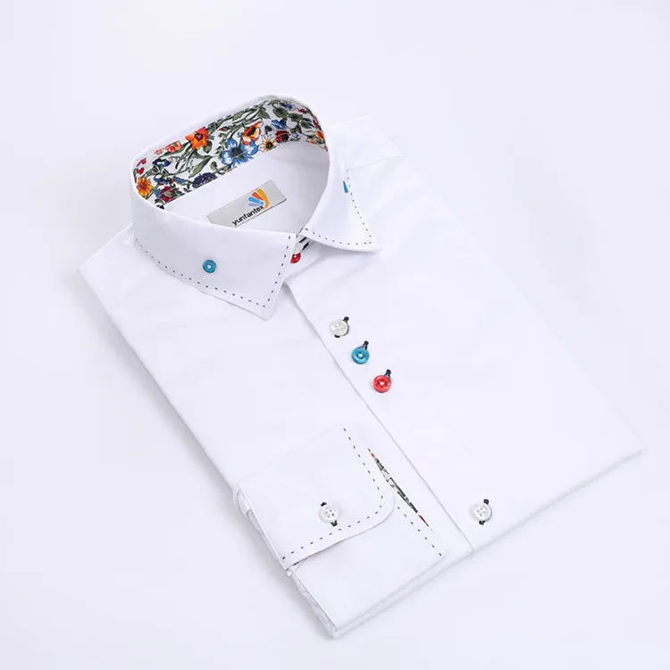 Men Casual Shirt,Double Collar Shirt 