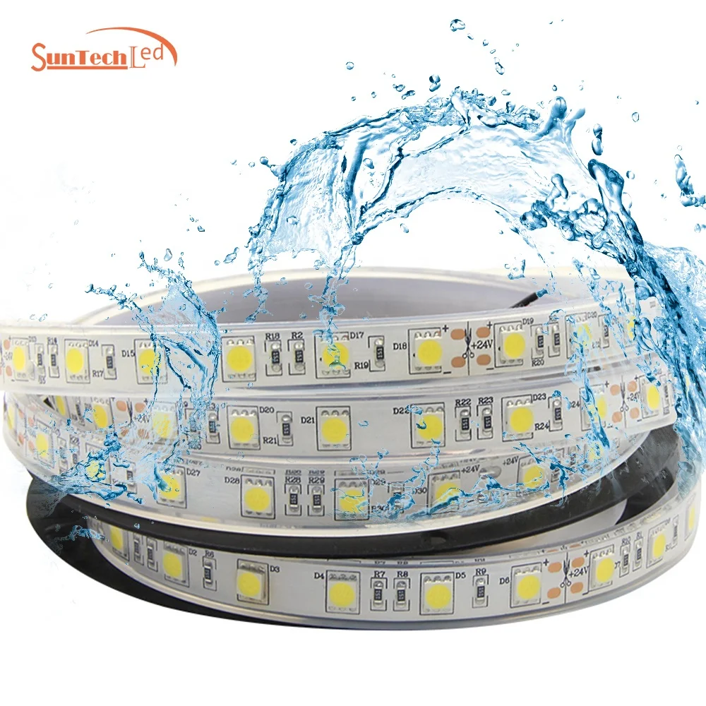 Manufacturer Customized Smd 5050 60leds/M Remote Control Flexible Ip68 high lumens   Led Strip Light