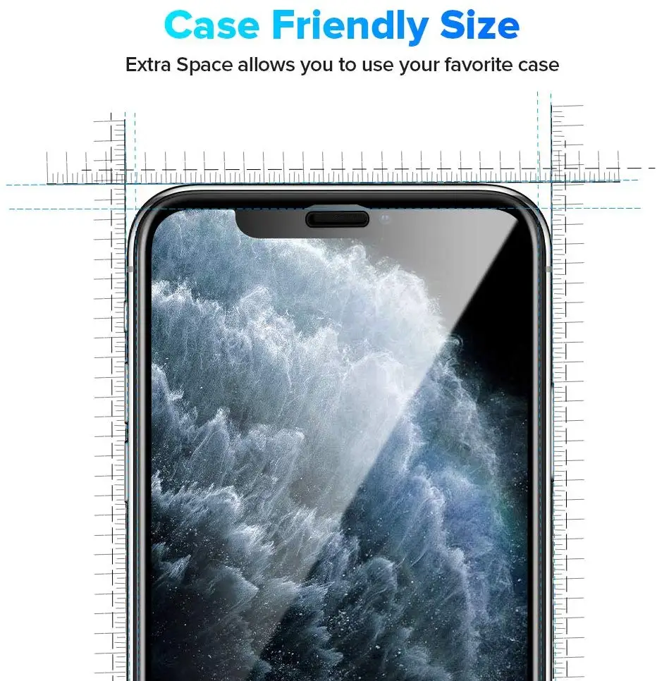 9h 6D Full Glue Full Coverage Tempered Glass Screen Protector For iPhone 11 Pro Max Protection Glass