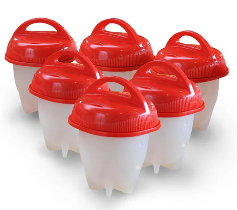 
Hard Boiled Silicone Egg Cooker,Non Stick Egg Boil Poacher, Boiled Egg Maker 
