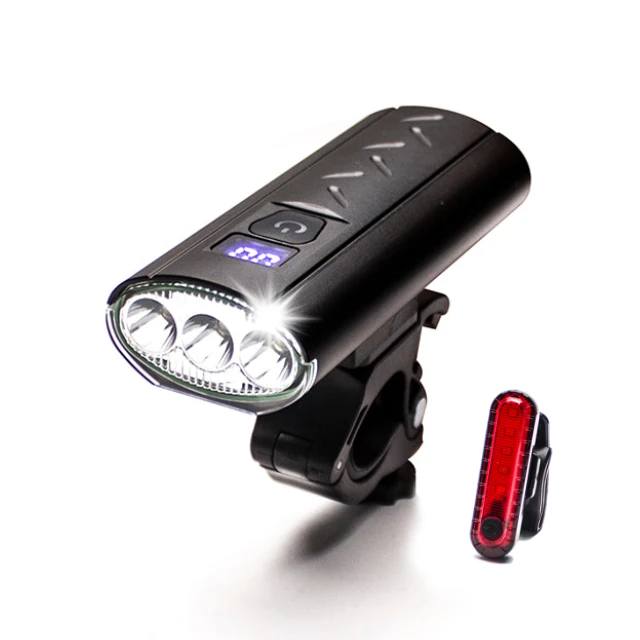 High Quality USB Rechargeable Bike Light Front and Back 800 Lumen IPX5 Waterproof Wide Angle View for Cycling