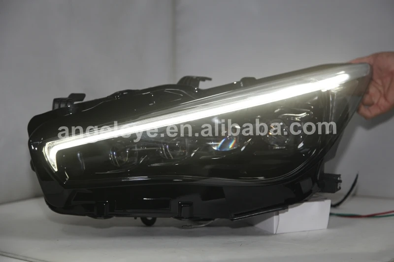 Full led headlight For NISSAN Infiniti q50L Black Housing LD