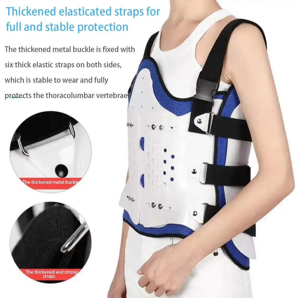 Adjustable Thoracic and Lumbar Spine Fixation Support Elderly Care Product for Rehabilitation Therapy Supplies details