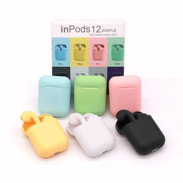 2020 Bt Macaron Inpods 12 Wireless Headphone Earbuds Touch Control 5.0 Mini True Wireless Earphone I12 I 12 Tws Black - Buy Earphone Macaron 12 3,Wireless Earphone,Headphone Earbuds Inpods Product on Alibaba.com