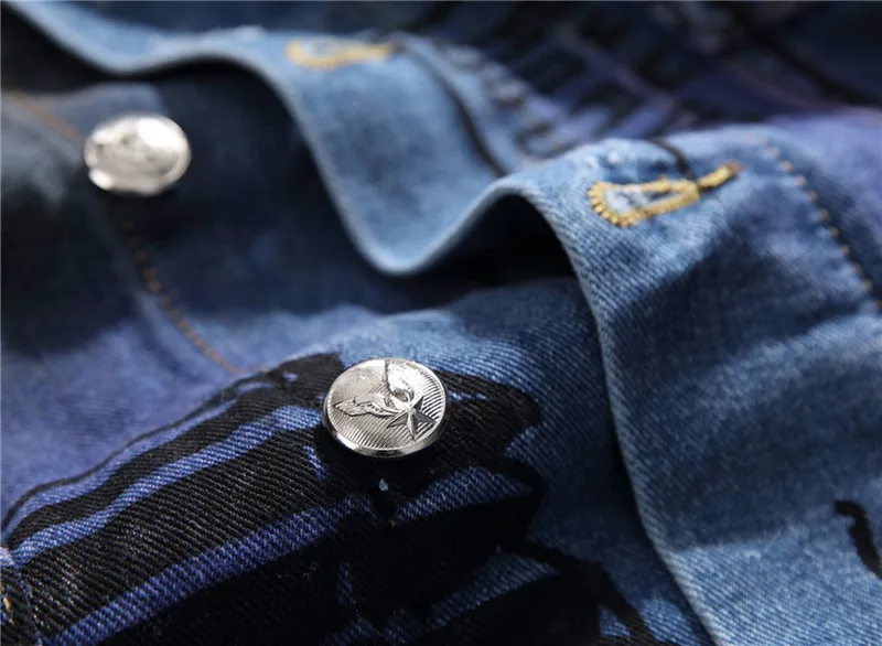 OEM Factory Wholesale High Quality Fashion Style Jean Jacket Designer Funky Denim Jacket