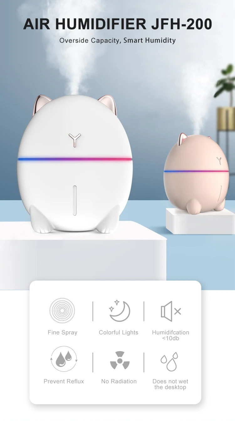 WSTA Mini Ultrasonic Aroma Air Humidifier Luchtbevochtiger Essential Oil Diffuser