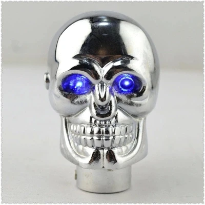 china manufacturer led light gear stick knob skull shift knob