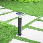 Walkway Path Decorative Landscape Bollard Garden Waterproof Outdoor 3W Solar Led Lawn Light