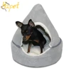 Wholesale Plush Dog Bed Round Machine Washable Memory Foam Detachable Top With Zipper Cat Cave House