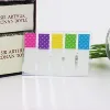 Self-Adhesive Transparent Card Custom Print Sticky Note Pad