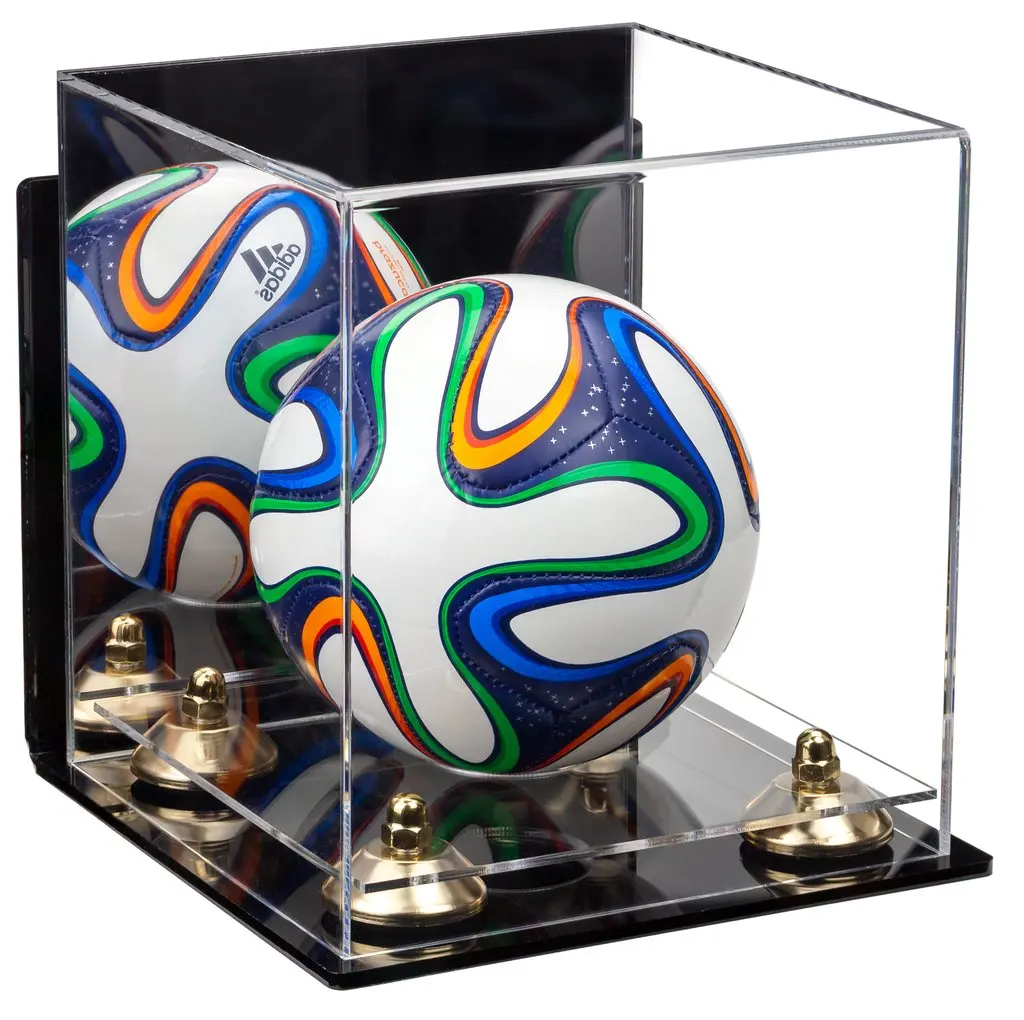 Acrylic Sports Ball Display Stand Plastic Soccer Ball Display Stand
