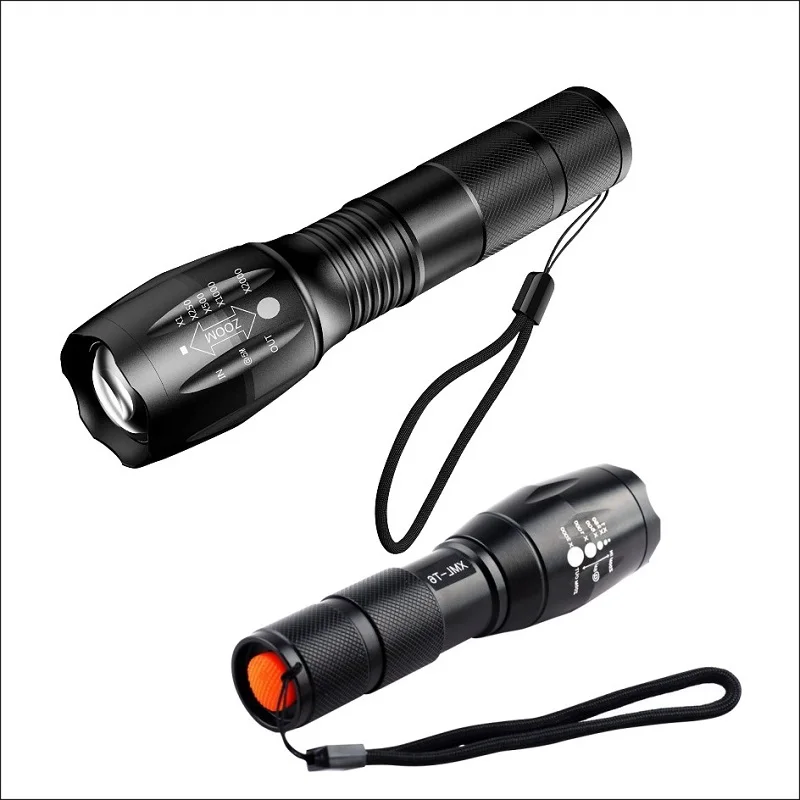 Portable 18650 Battery Handheld 5 Light Mode Waterproof Aluminium Zoom led torch light