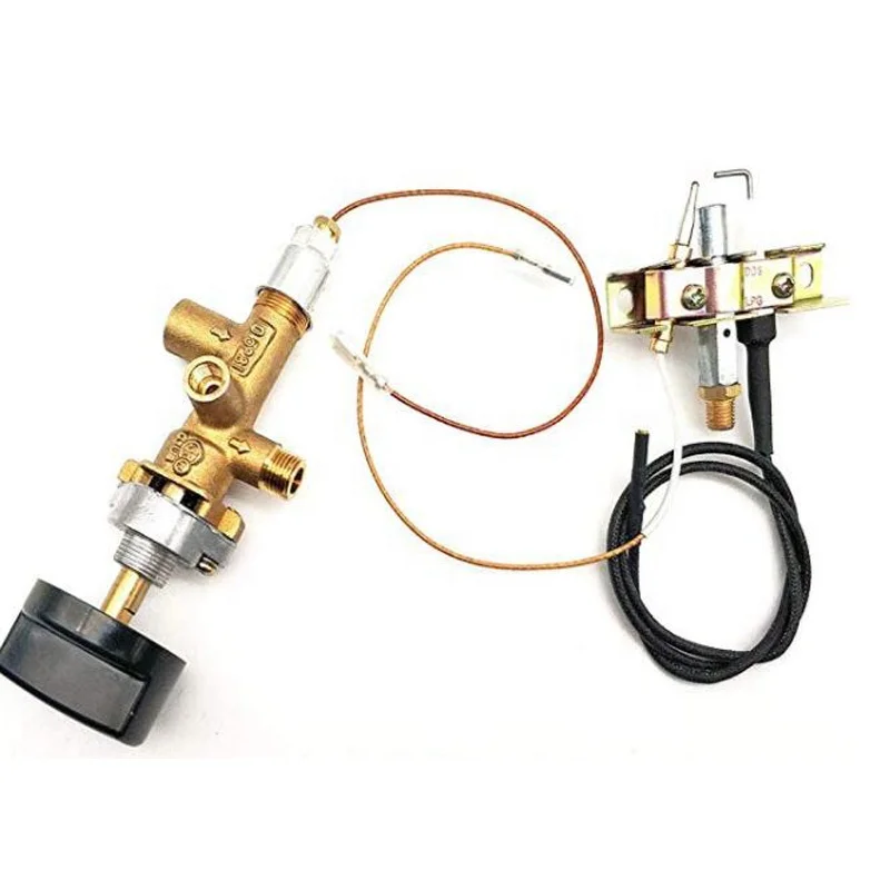 Lpg Pilot Burner Fire Pit Main Control Brass Safety Valve Fireplaces Replacement Pilot Assembly