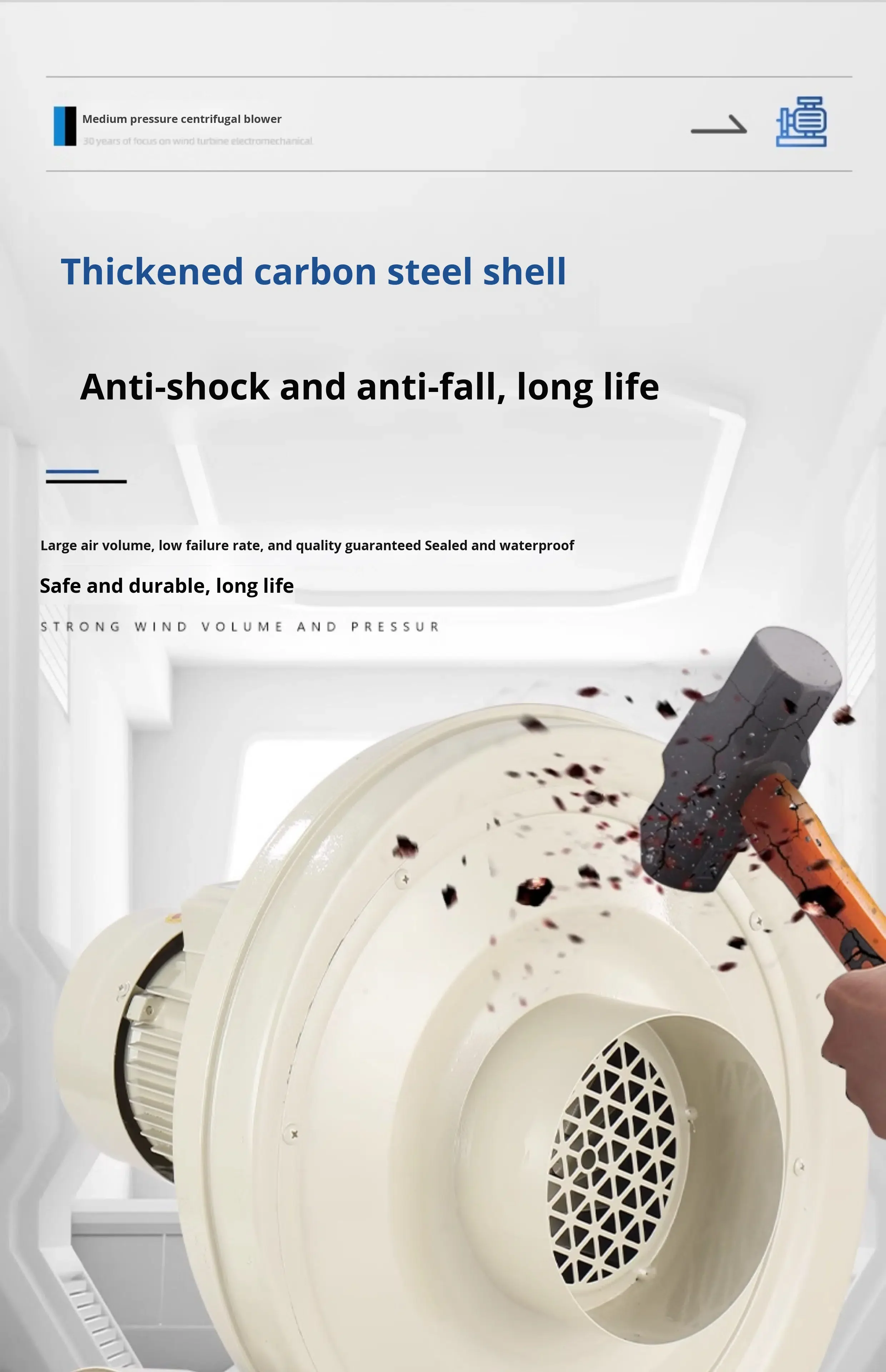 Centrifugal Blower, 220V/380V, Corded Electric - detail 40