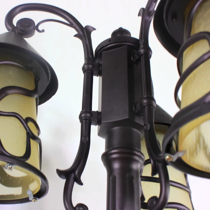 New design aluminium high lumen and good quality 12W 18W 24W all in one solar garden light solar yard light