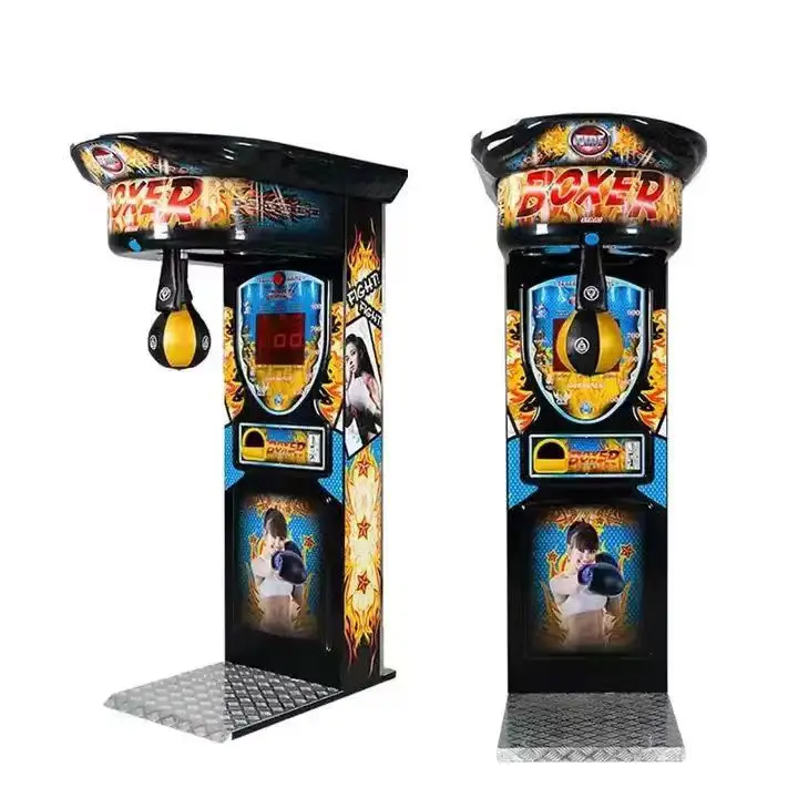 Hot Sale Amusement Park Boxing Machine Indoor Sport Big Punch Coin Operated Boxing Game Machine Boxing Punch Machine supplier