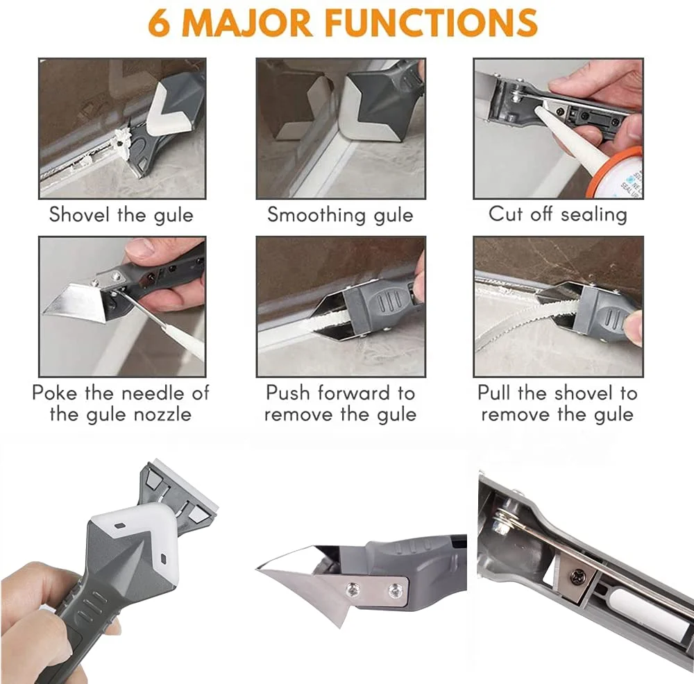Factory Outlet Silicone Caulking Tools Set Kit,5 In 1 Corner Caulk Removal Tool Kit Buy Caulk